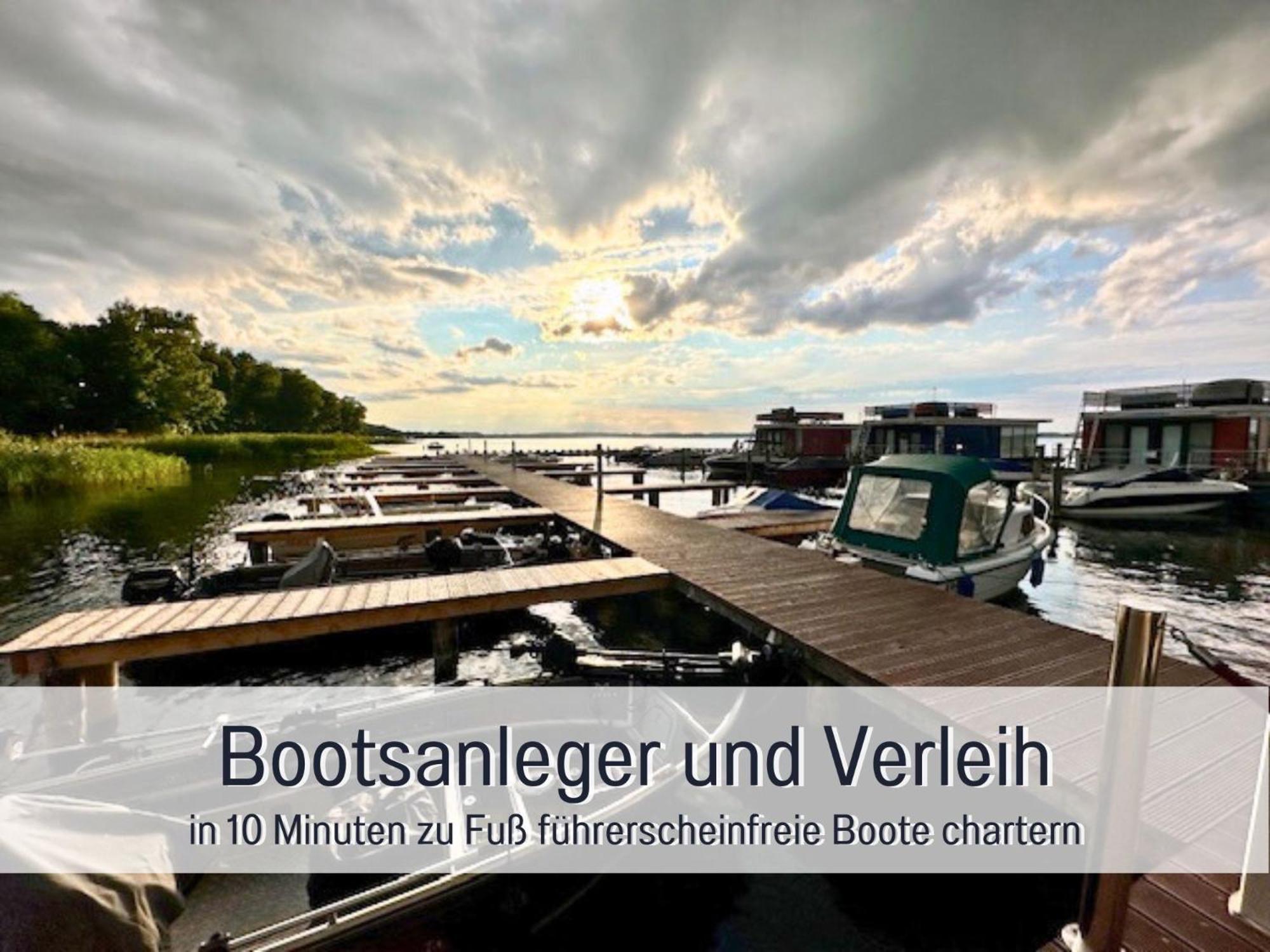 Strandhaus Mathea - Ruhige Lage Direkt Am Fleesensee - Parkplatz, Kamin, Sauna - Familienfreundlich Unter Göhren Buitenkant foto