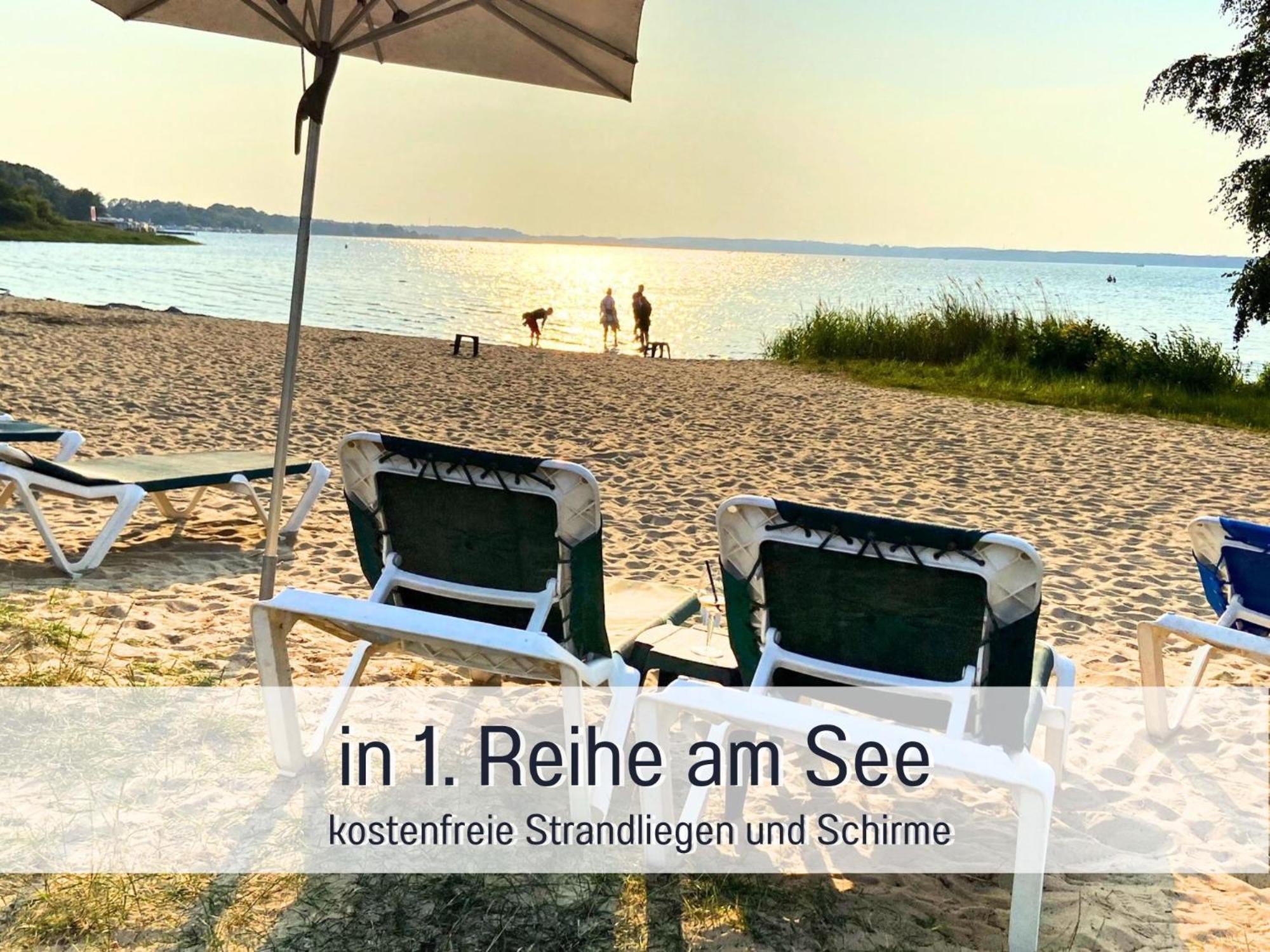 Strandhaus Mathea - Ruhige Lage Direkt Am Fleesensee - Parkplatz, Kamin, Sauna - Familienfreundlich Unter Göhren Buitenkant foto